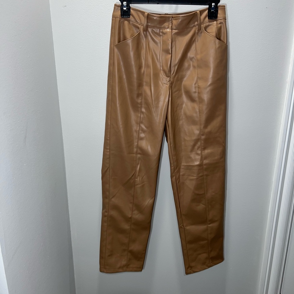 Vestique Tan Leather Pants